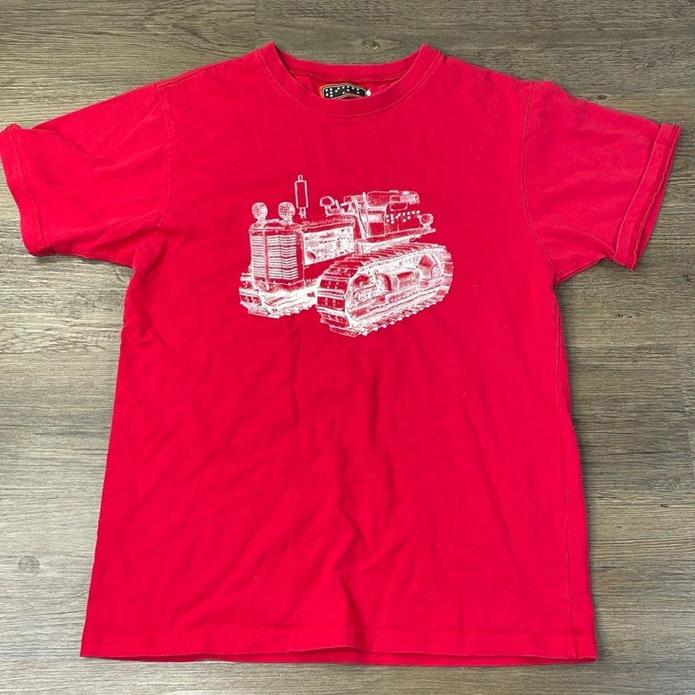 Blind Wear Youth Red Tractor Tee Shirt, size Large